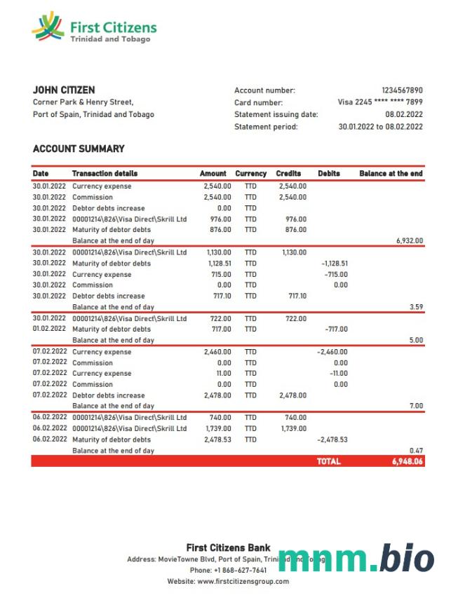 Togo Orabank oświadczenie słowo i szablon PDF